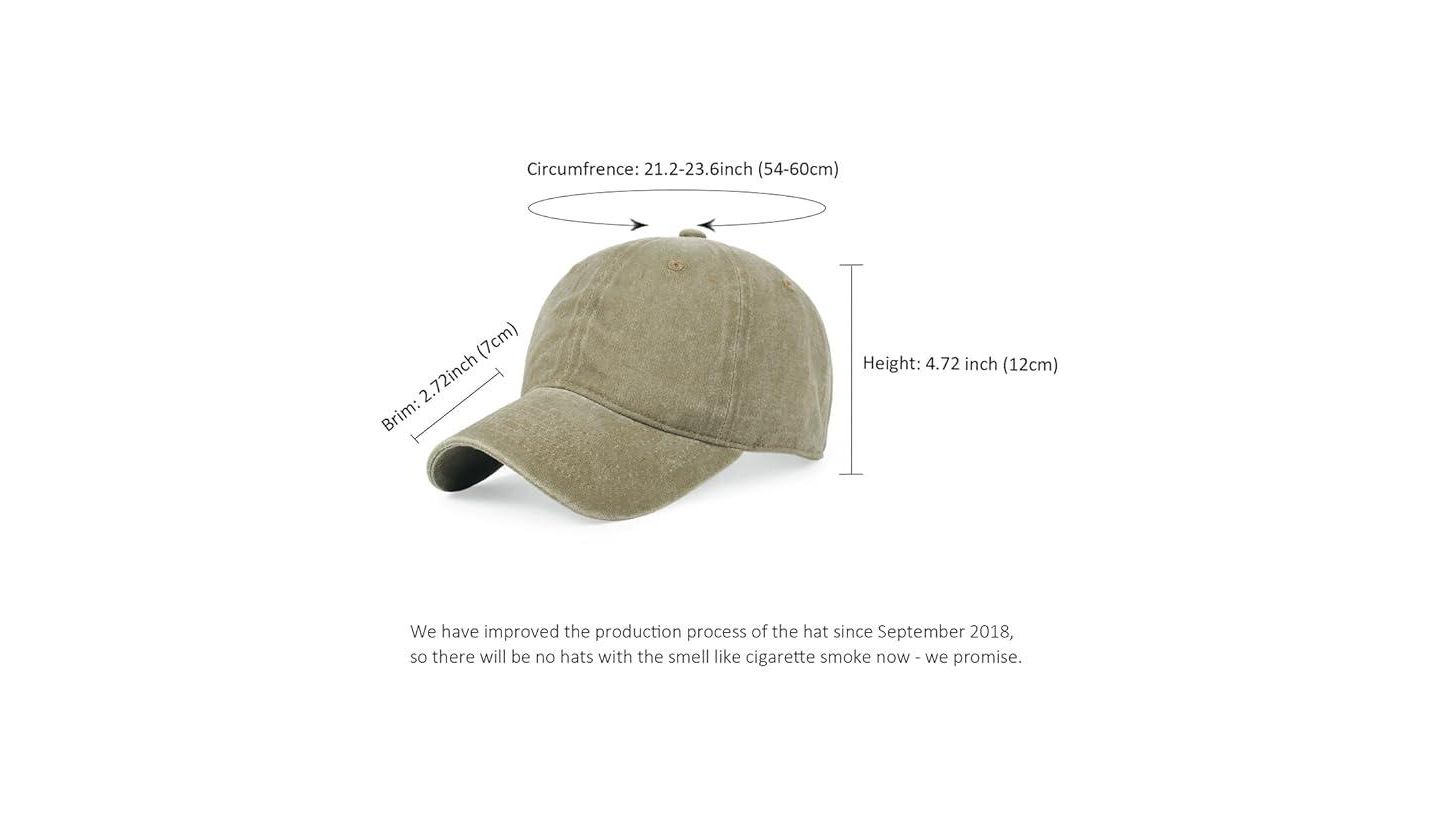 Мужская кепка Furlihong Washed Distressed Twill Cotton - Vintage Adjustable Dad for Men Women, цвет: Тёмный бежевый — фото 5