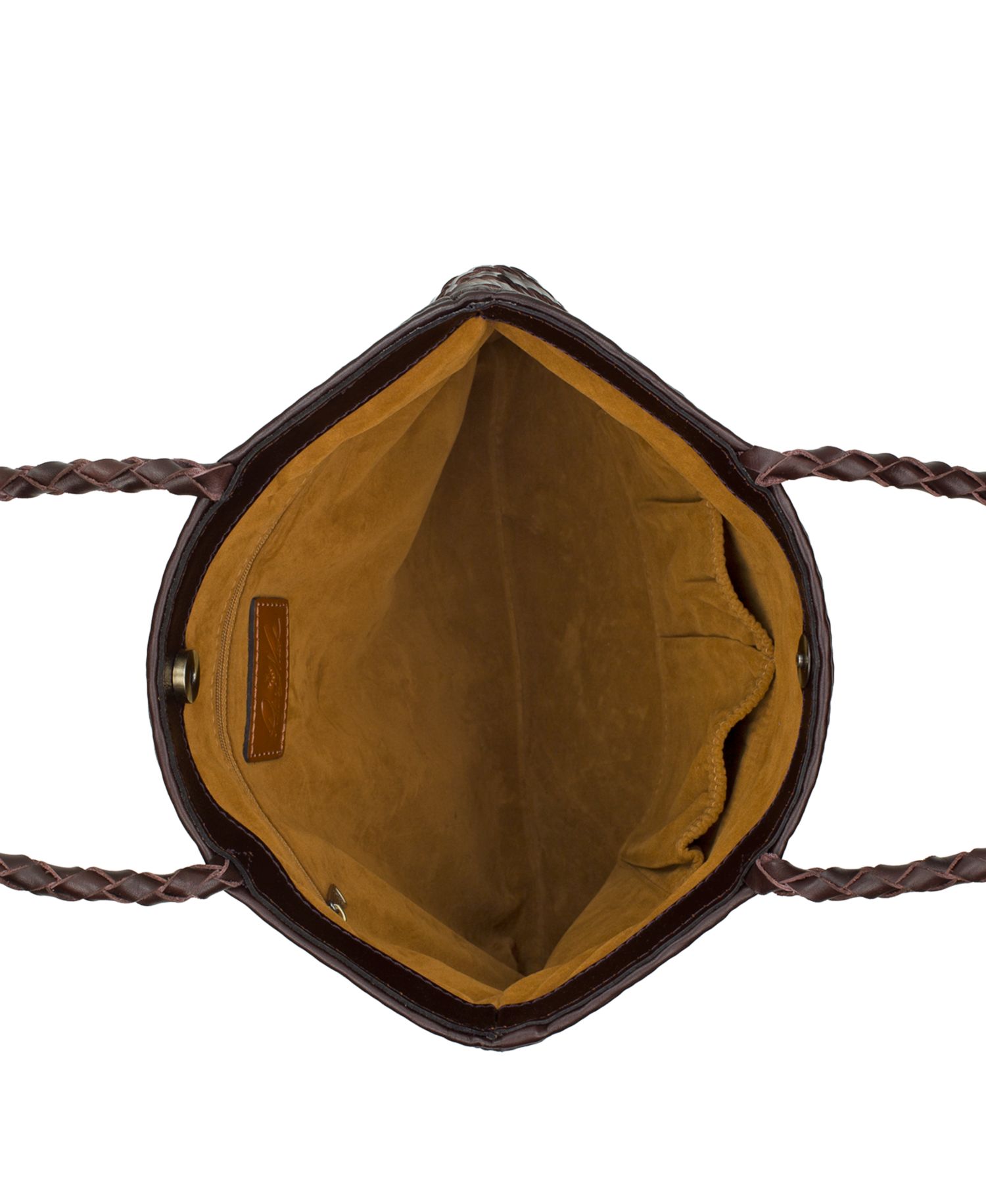 Valence Medium Woven Leather Tote Handbag