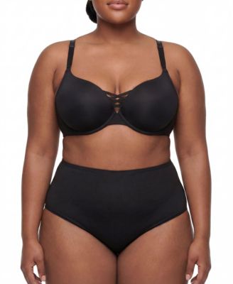 Women's XO Plunge Push-Up Smooth Bra with Crisscross Design
