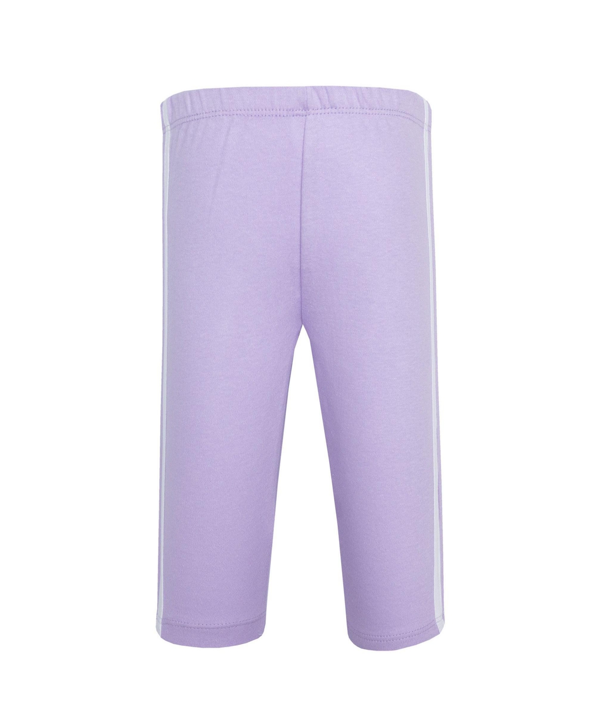Hudson Baby Toddler Girls Cotton 4 Pieces Pants and Leggings, Conch Shell Begonia.