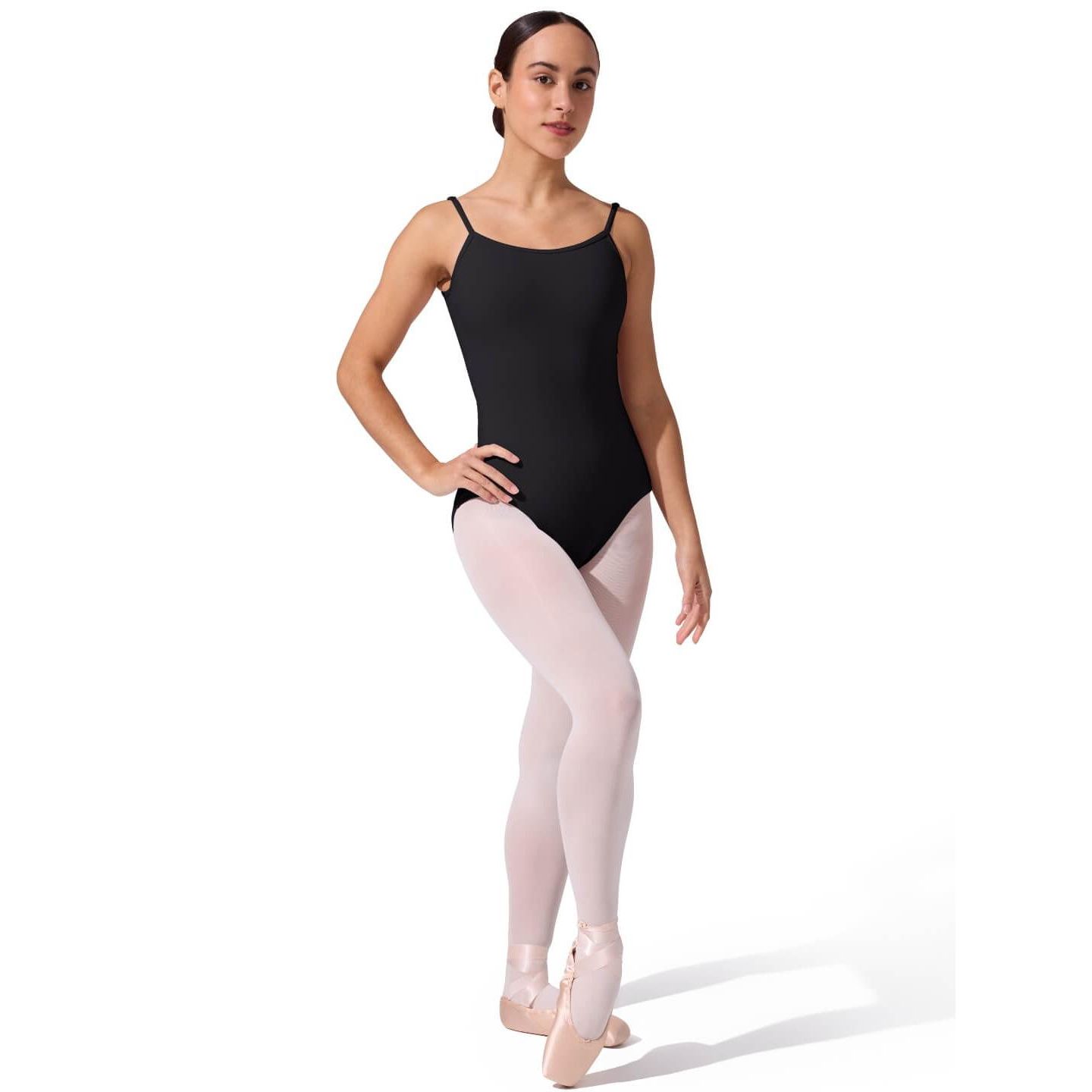 Женский топ Capezio Camisole Leotard w/ Adjustable Straps, цвет: Чёрный — фото 4