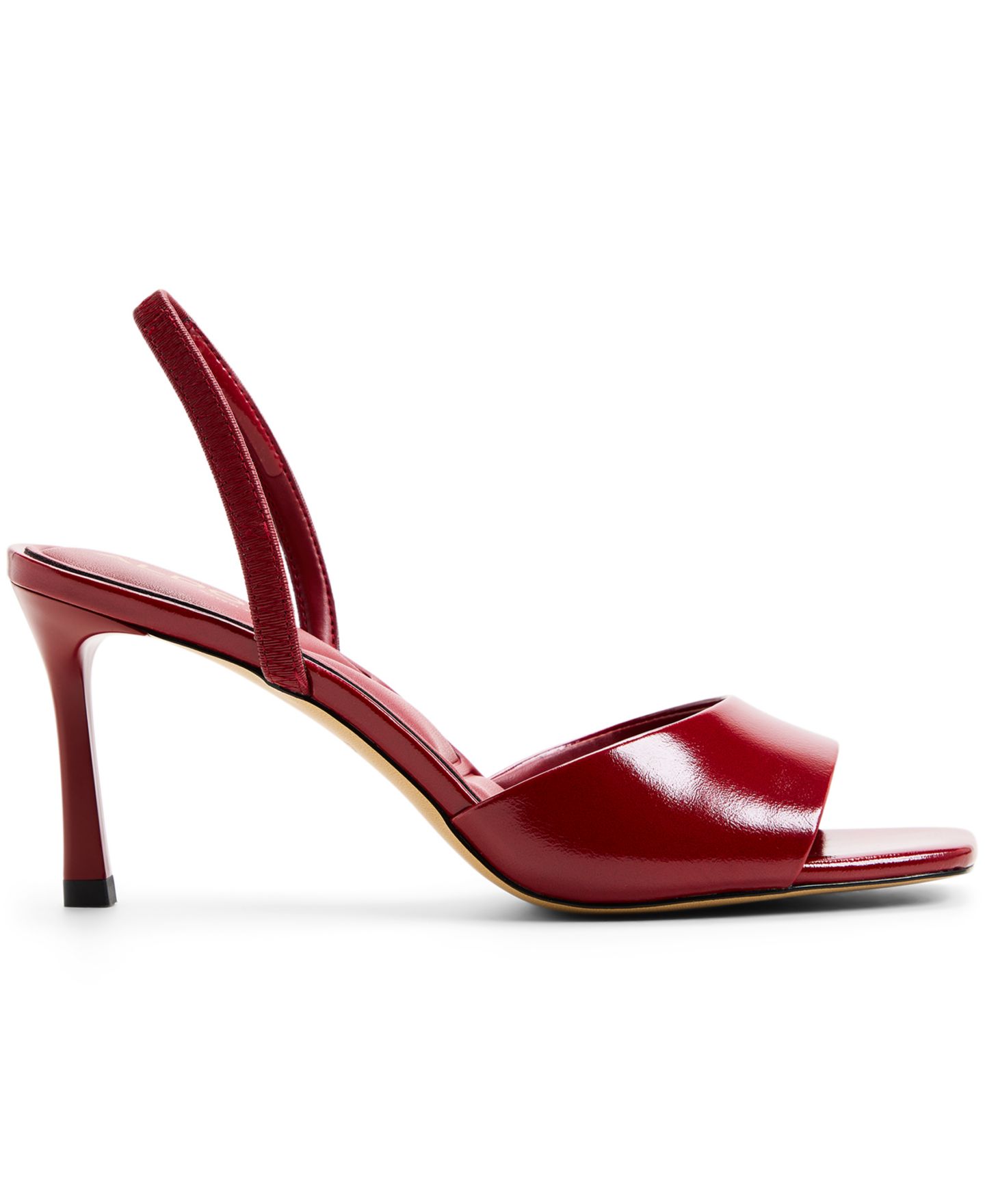 Женские сандалии ALDO Andya Slingback Dress Sandals, цвет: Тёмный красный блестящий — фото 2