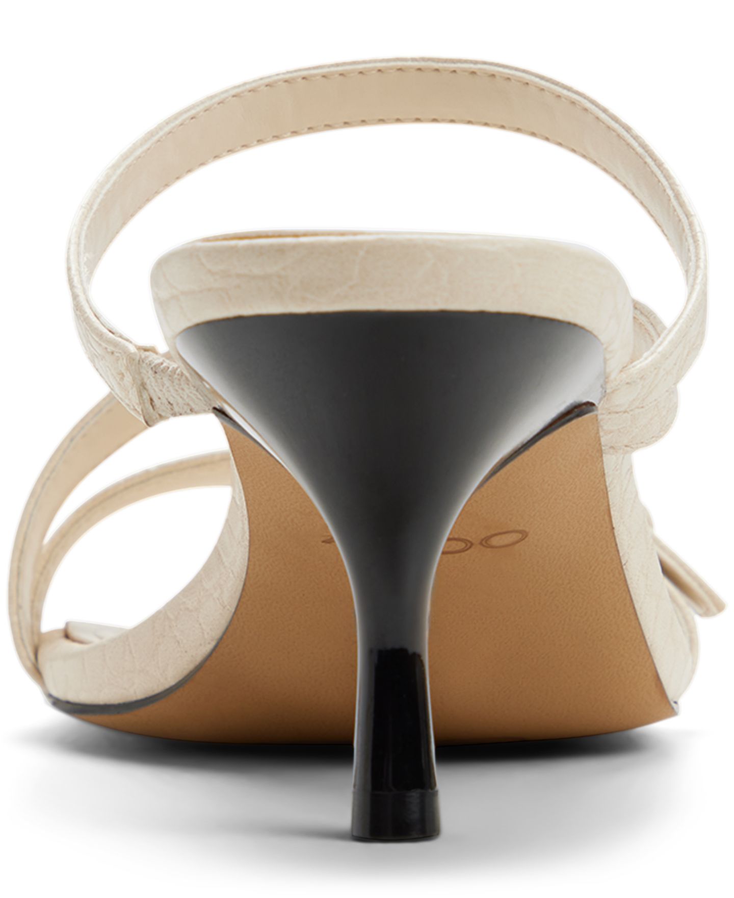 Женские сандалии ALDO Cityverse Strappy Square Toe Dress Sandals, цвет: Кремовый змеиный — фото 3