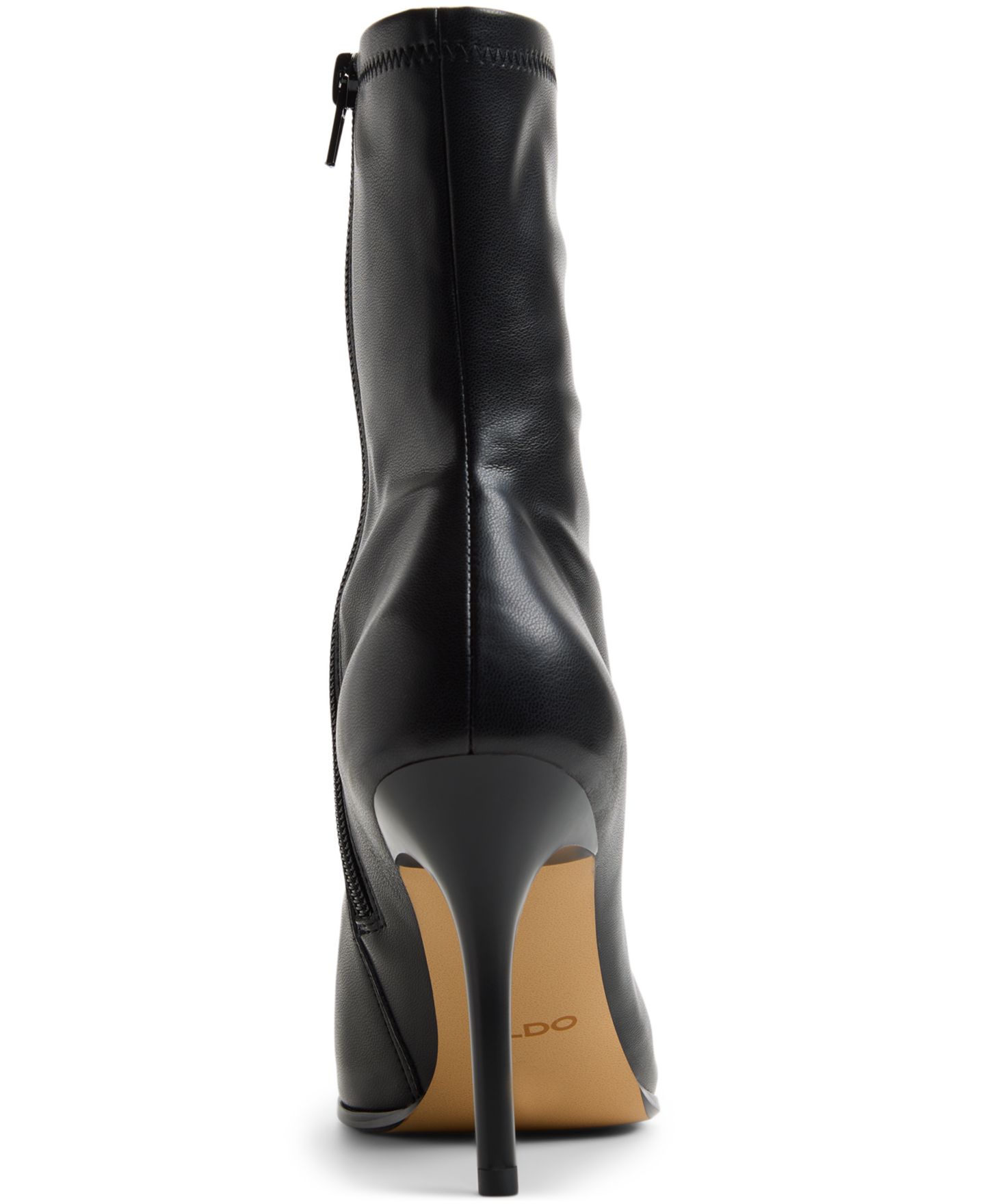 Женские ботинки ALDO Olilacan Pointed Toe Ankle Booties, цвет: Чёрный гладкий — фото 3