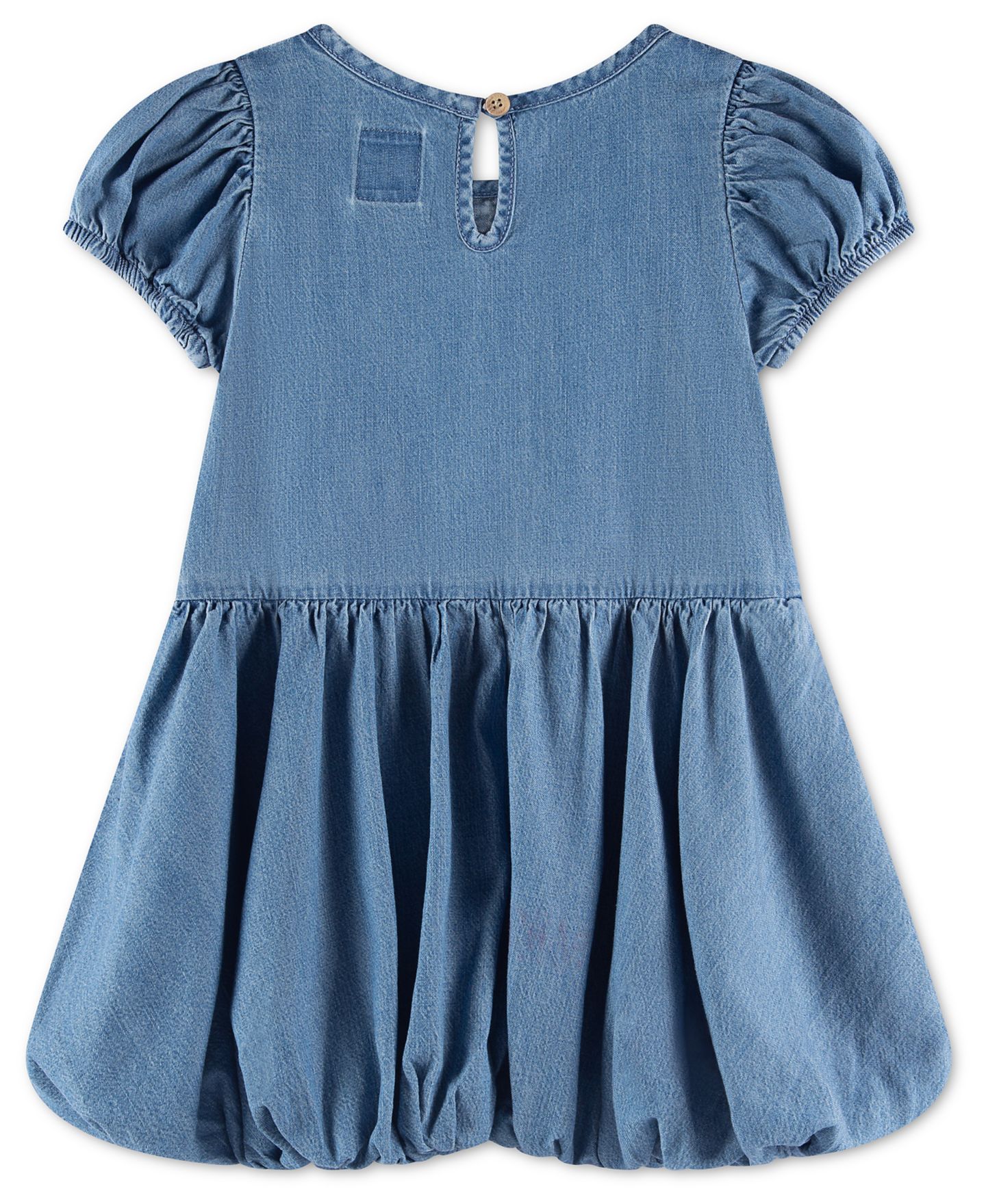 Платье Levi's Bubble Short-Sleeve Dress для девочек-малышей, цвет: Шамбре синий — фото 2