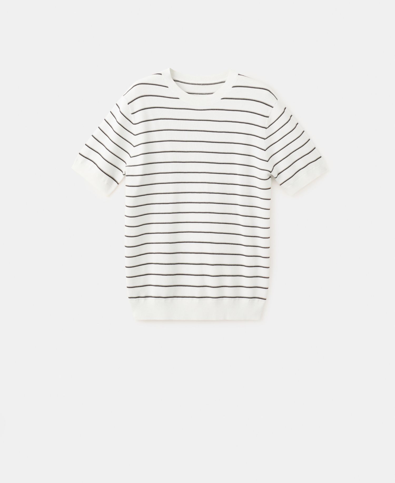 Men's Striped Knit Cotton T-Shirt