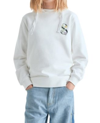Big Girls sweatshirt with garden motif