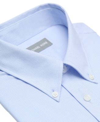 michael kors dress shirts macys Michael Kors Men's Regular-Fit Long-Sleeve Dress Shirt - Light Blue