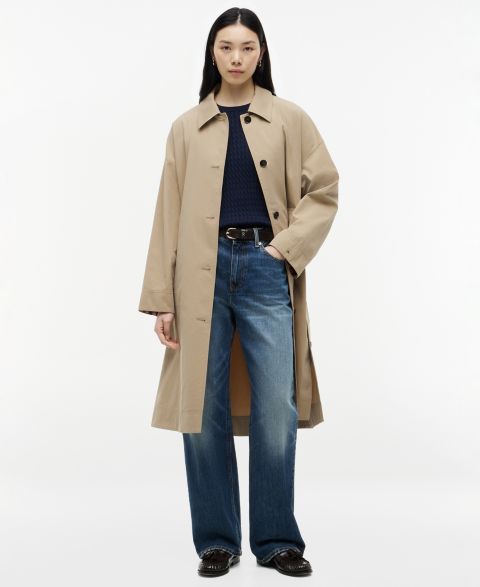 Женские куртки Tommy Hilfiger Cotton Button-Front Coat