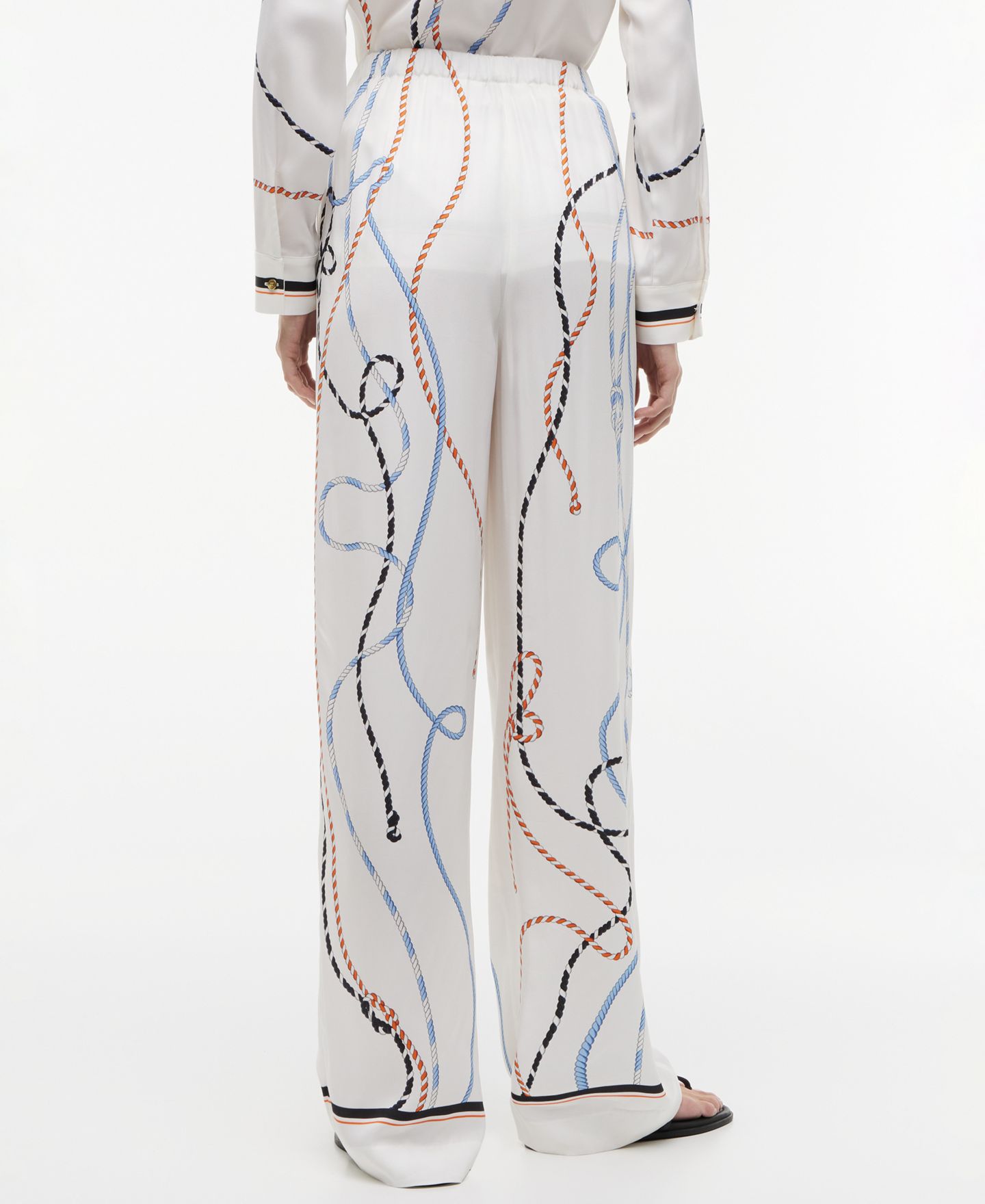 Женские брюки Tommy Hilfiger Printed Wide-Leg, цвет: Разноцветный — фото 4