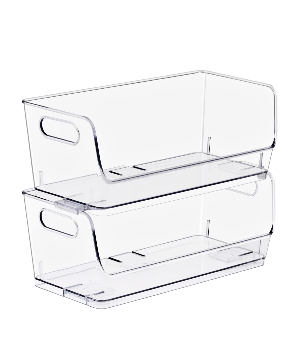 Sorbus Pack Small Wide Open Front Stackable Storage Bins for Kitchen Pantry Organization
