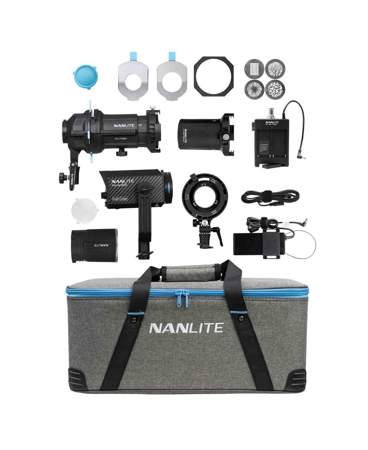 Nanlite Forza 60C 88W Rgblac Led Spotlight with Projection Attachment Kit - Black