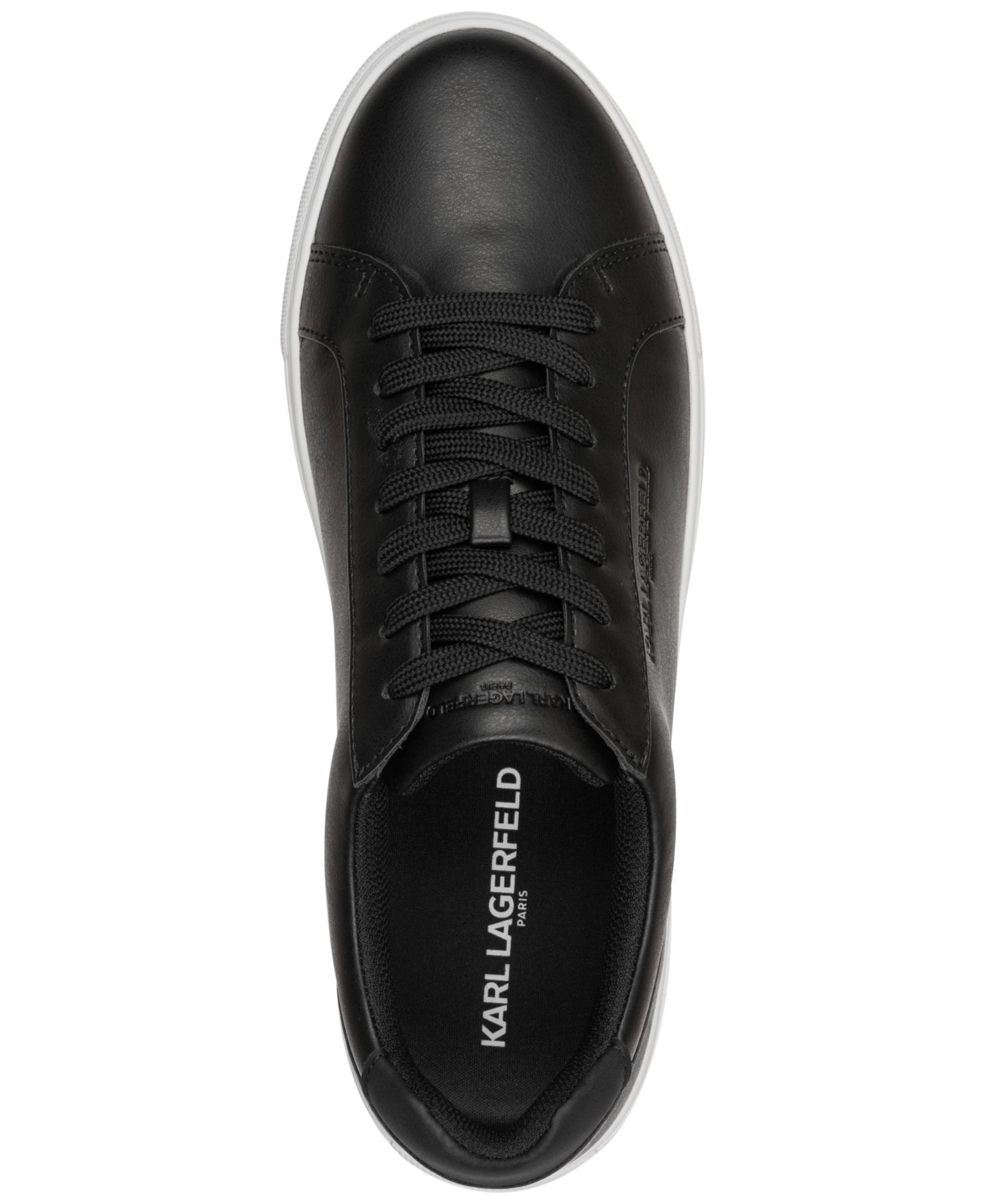 Мужские кроссовки KARL LAGERFELD PARIS Avenix Low Profile Embossed Logo, цвет: Чёрный — фото 4