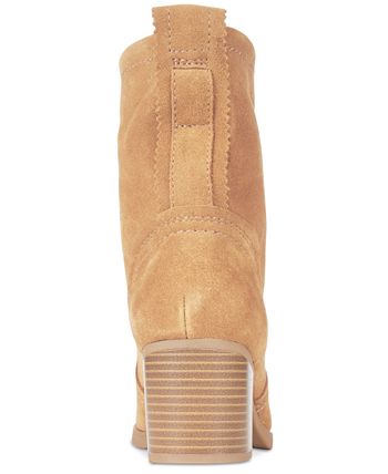 White Mountain Behari Block Heel Slouchy Booties Macy s