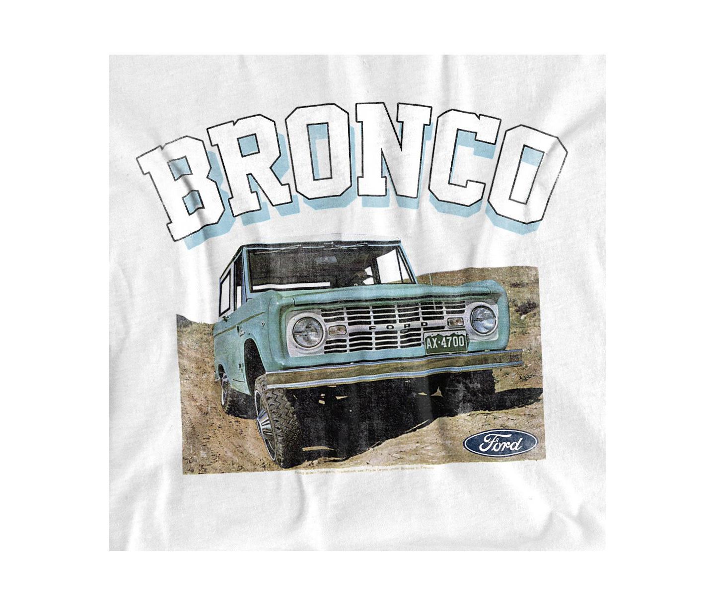 Мужская футболка Mustang Ford Bronco, цвет: Белый — фото 3