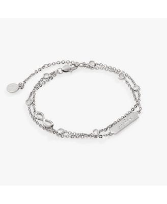 Sister Infinity Chain Double Strand Bracelet