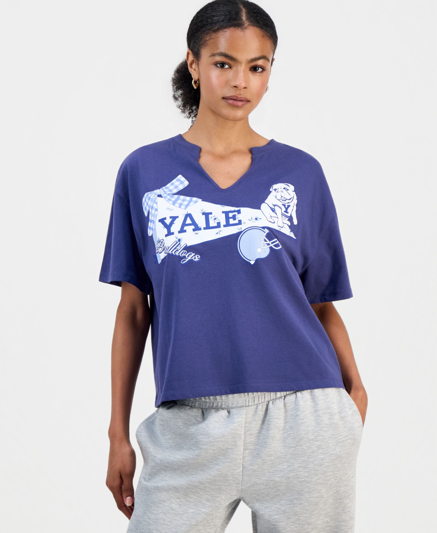 Juniors' Yale Graphic T-Shirt