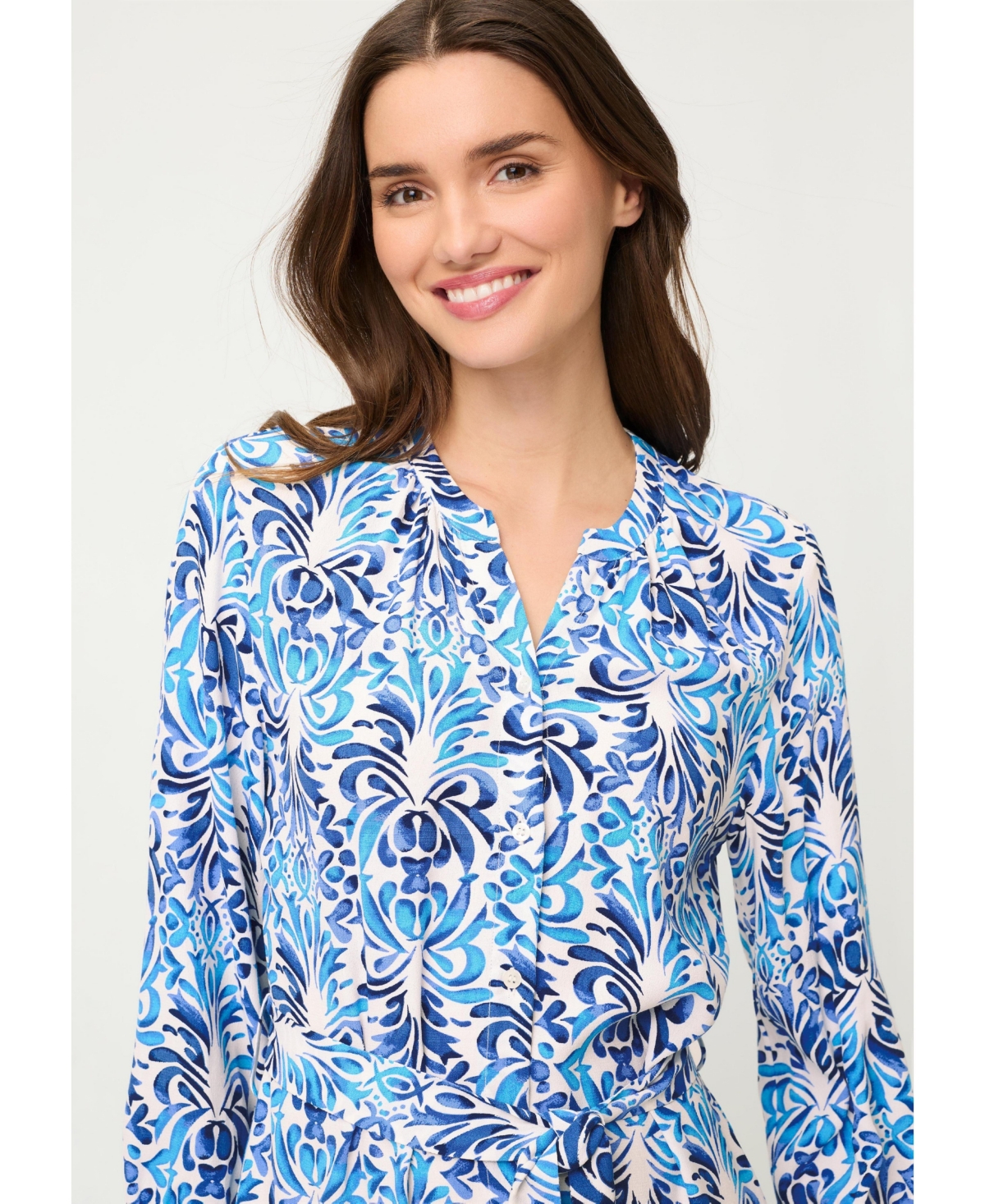 Olsen Women's Ornamental Tunic Shirt Dress