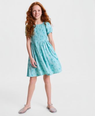 Girls' 5-20 Linework Floral Dress