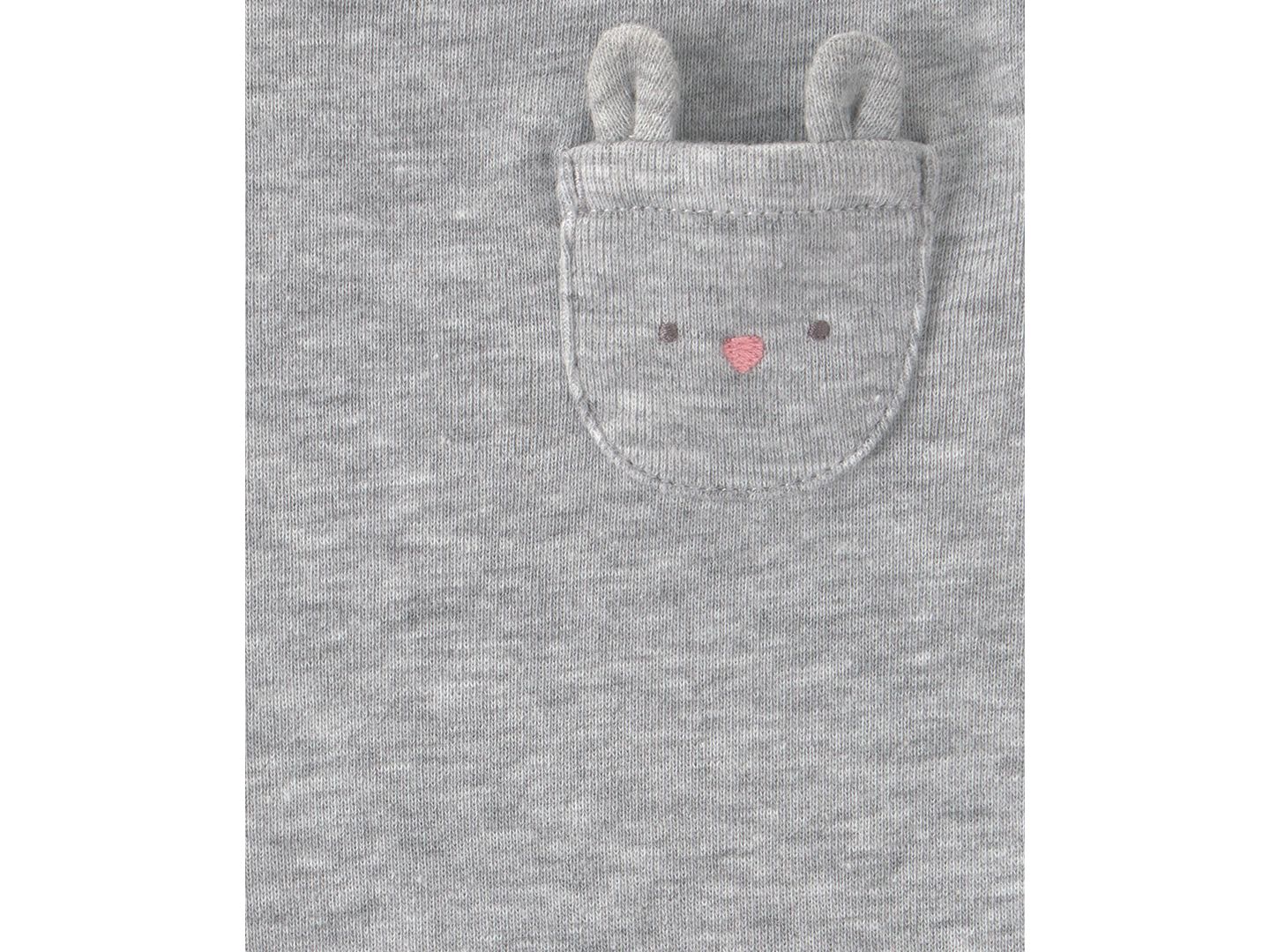 Боди Bunny, короткий рукав, 5 шт. — Carter's, цвет: Слоновая кость / Серый — фото 5