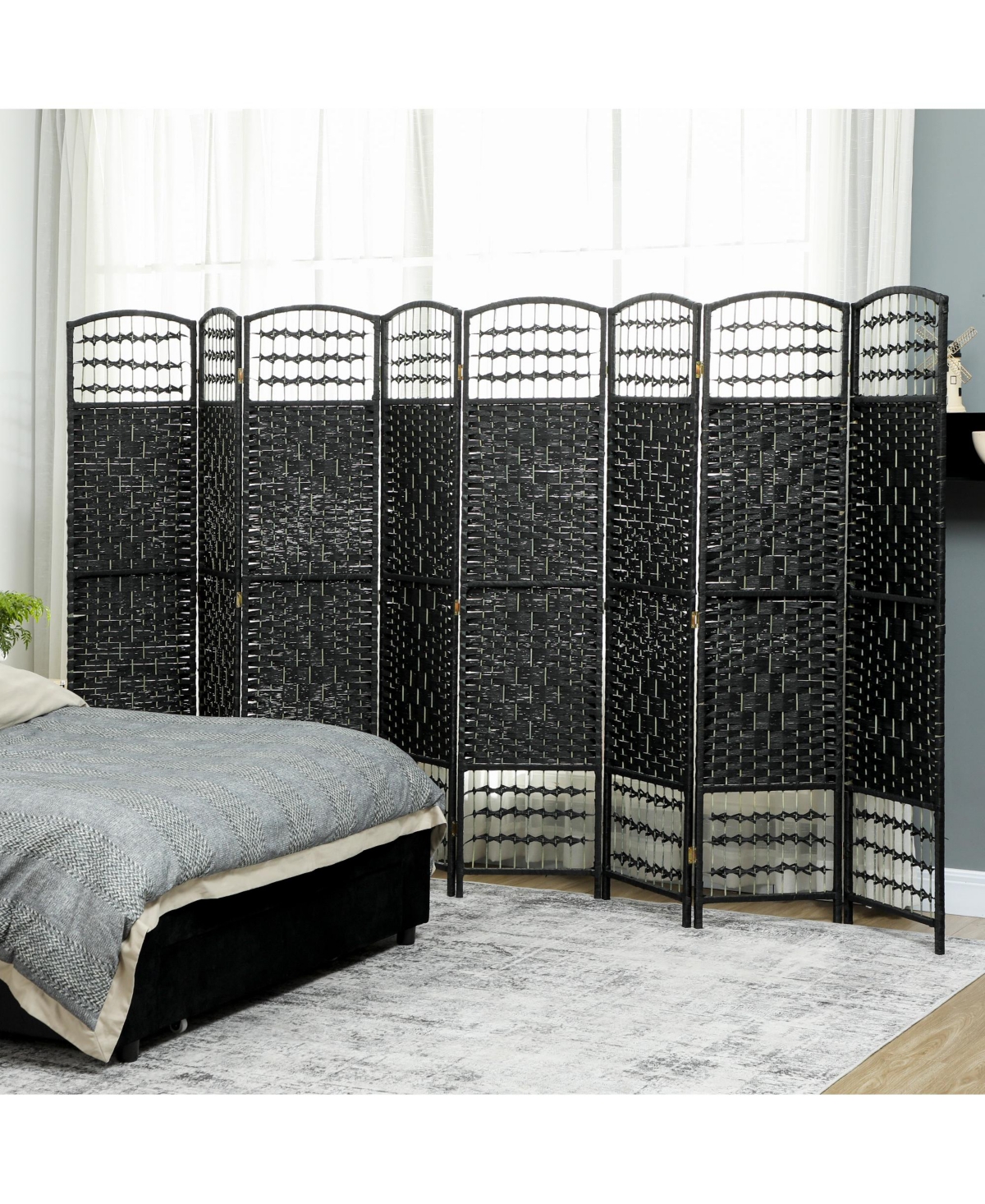 Homcom Panel Room Divider, Folding Screen, 5.6