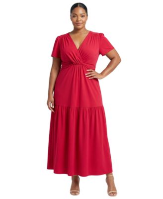 Red Maxi Plus Size Dresses | Macy's
