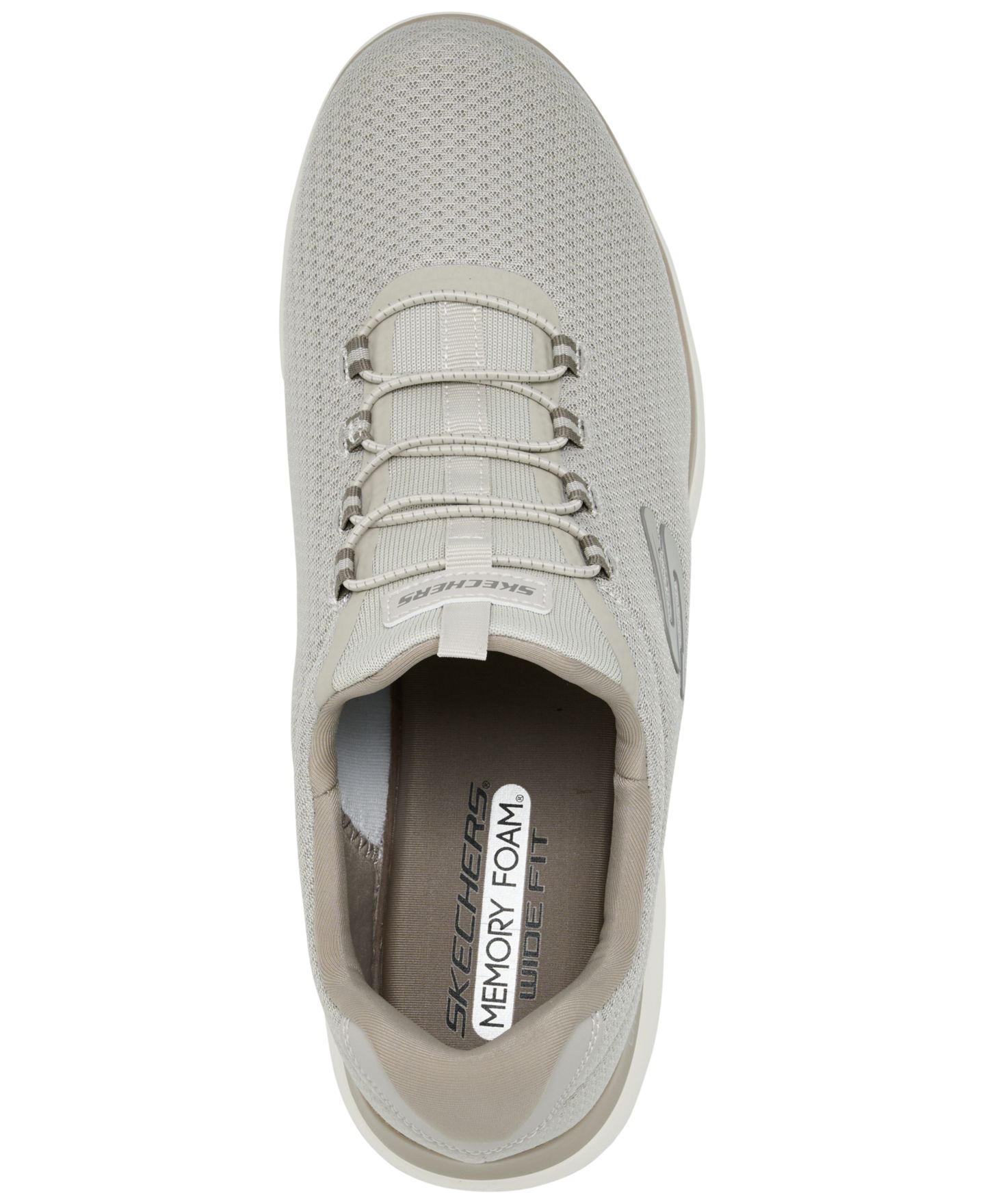 Мужские кроссовки Skechers Summits Slip-On Wide-Width Casual, цвет: Серо-коричневый — фото 4