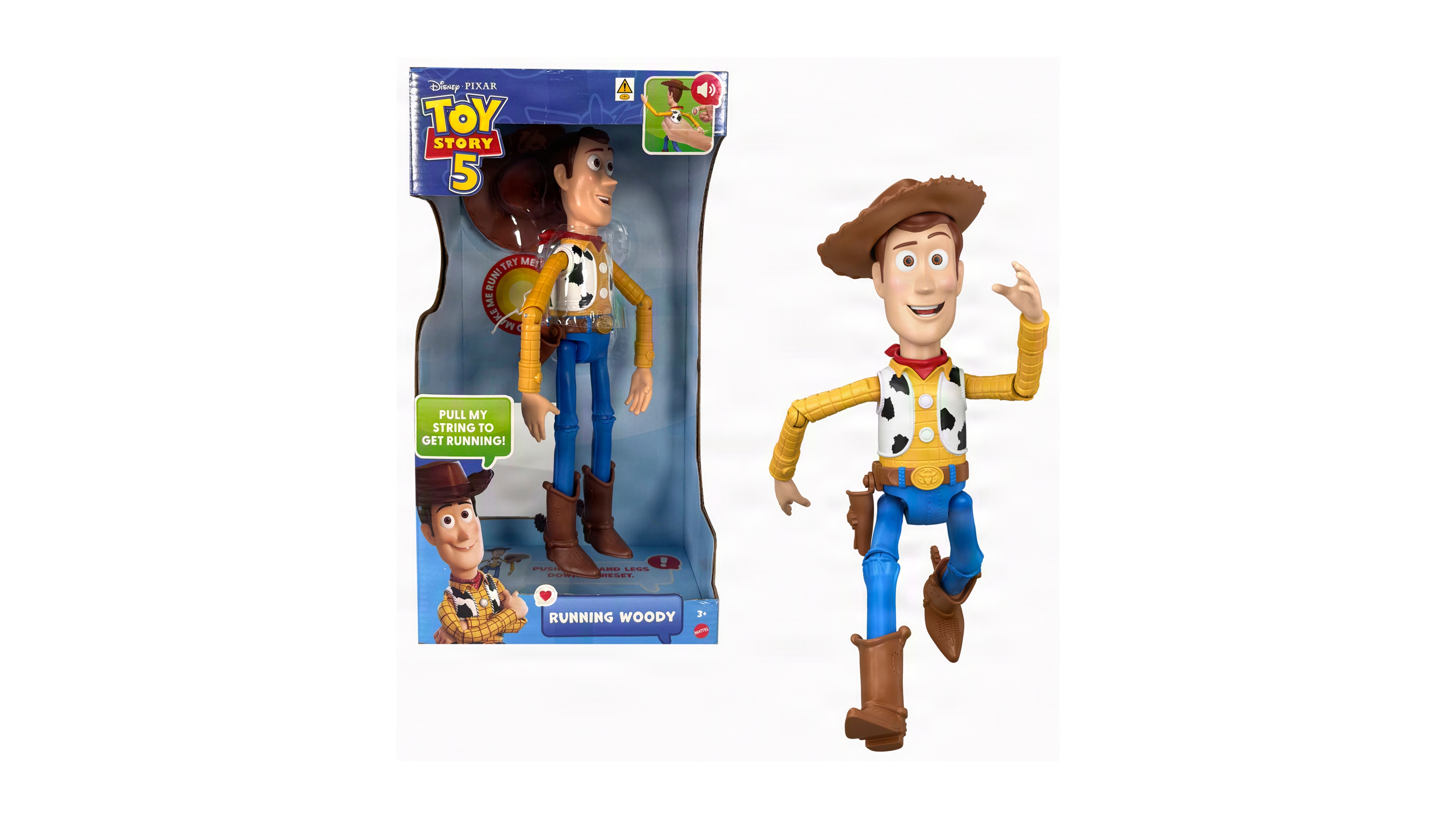 Toy Story 5 Running Woody 12" Action Figure