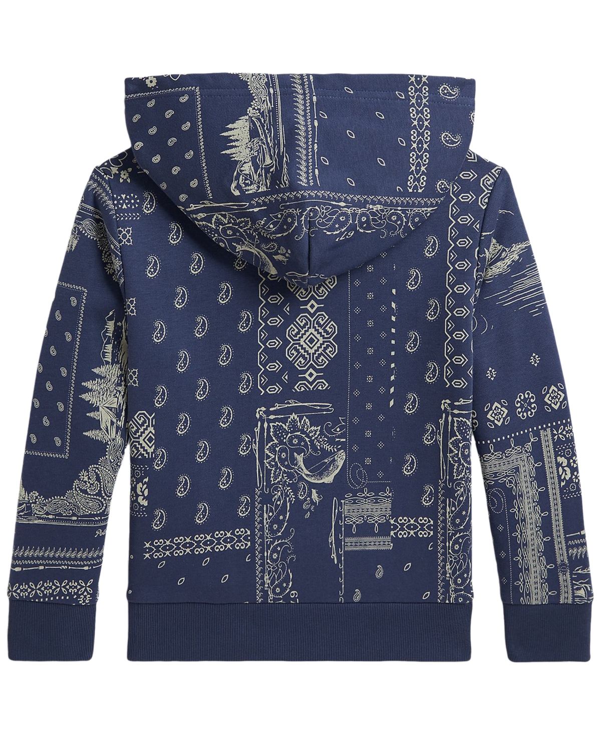 Polo Ralph Lauren Boys' 2T-7 Bandanna-Print French Terry Hoodie