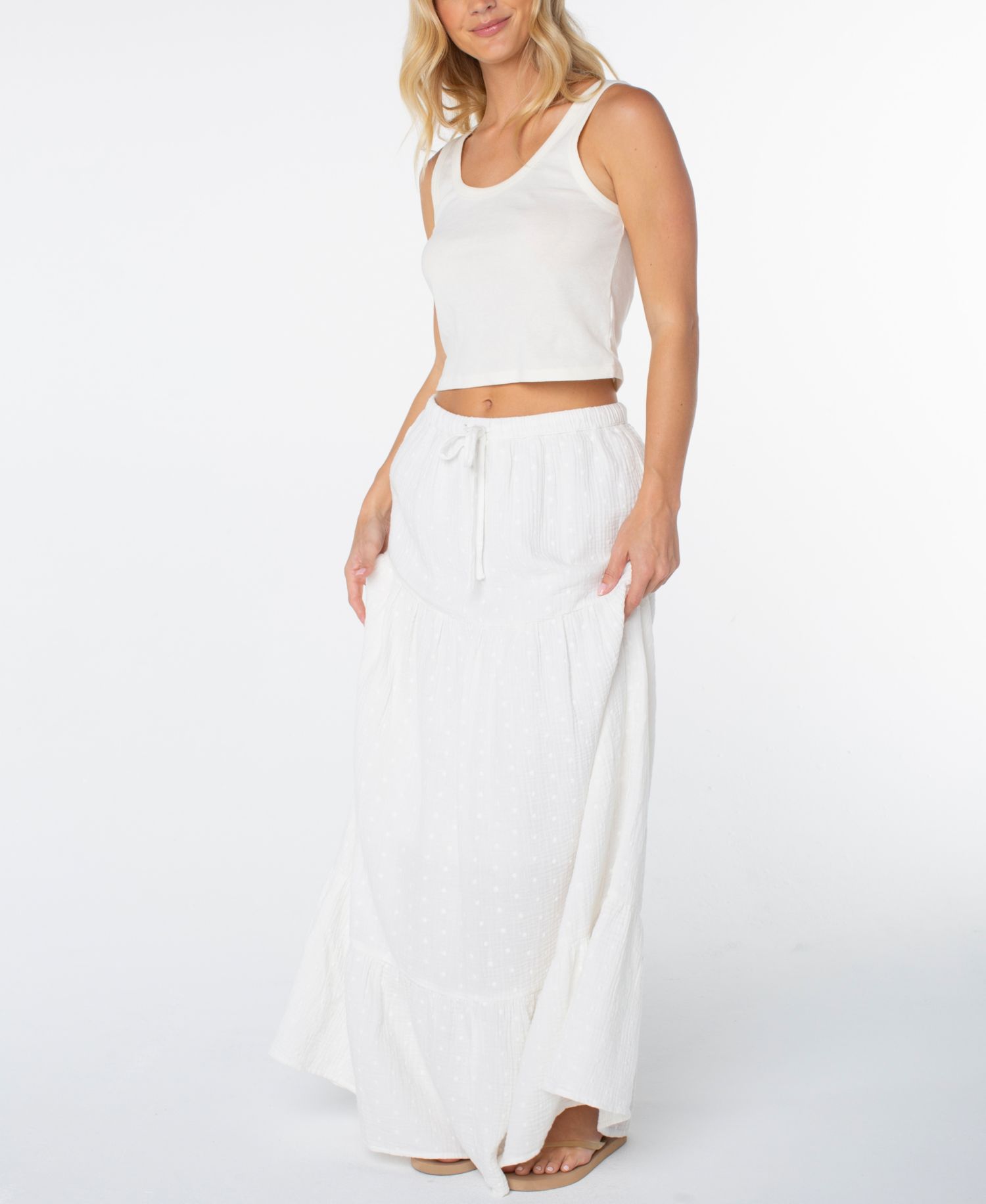 Women's Side Street Tiered Maxi Skirt