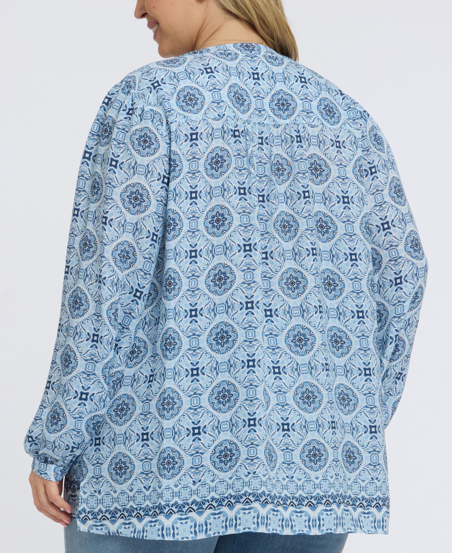 Plus Size Trinity Split Neck Top