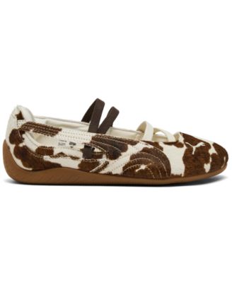 Puma Women's Speedcat Cow Print Ballet Shoes from Finish Line - Macy's