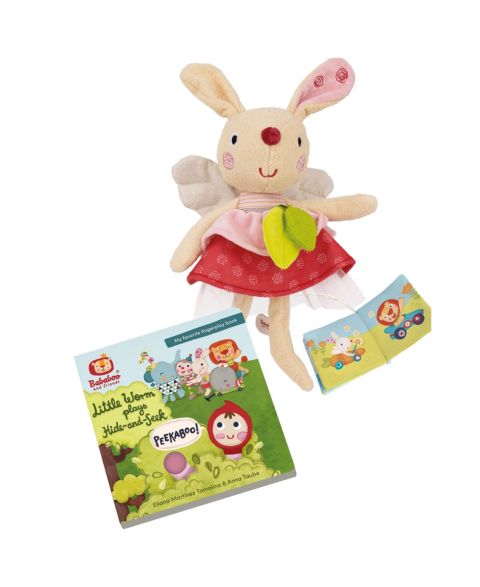 Детские мягкие игрушки Bababoo and friends Pippa Bunny Newborn-Safe Board Book & Plush, 2-Piece Set