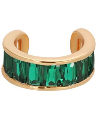 18k Gold-Plated Class Crystal Cuff Earrings