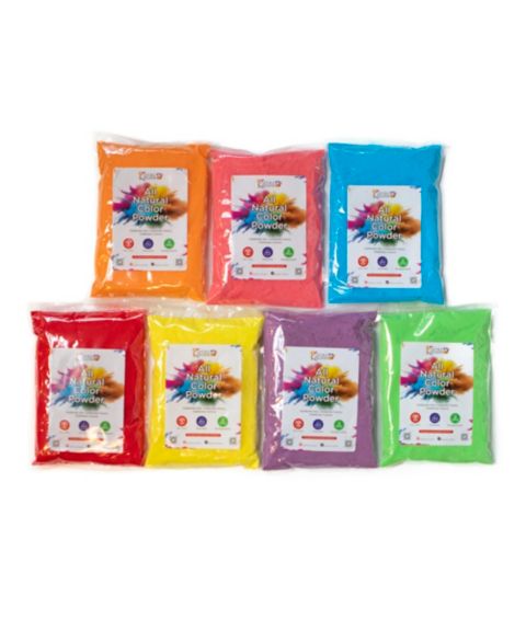 Детские игрушки Kulture Khazana Holi All-Natural Color Powder, 7-Pack, Ages 3+, цвет: Open Miscellaneous