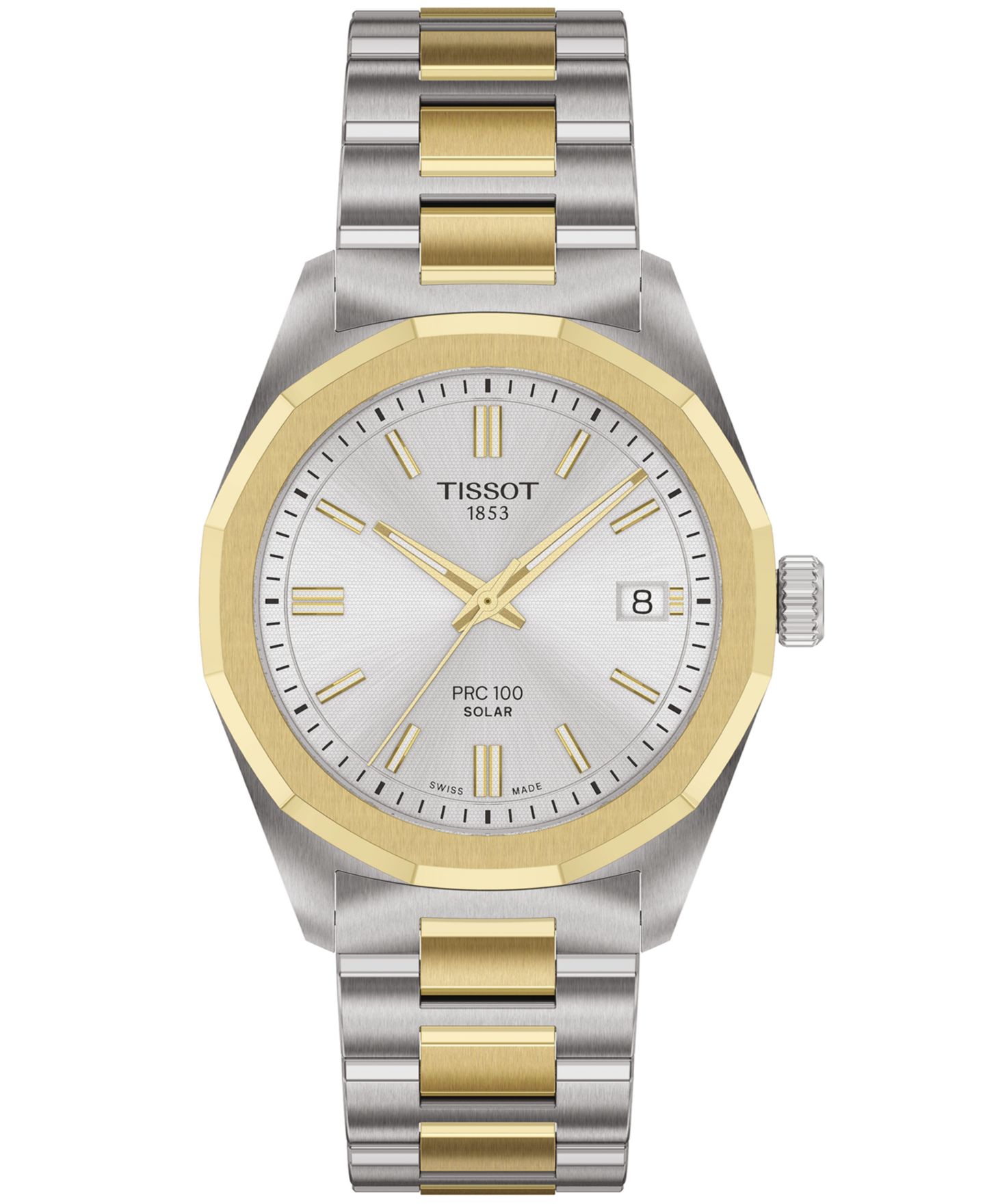Часы Tissot Unisex Two-Tone and Yellow Gold Stainless Steel Watch, 34mm — фото 1