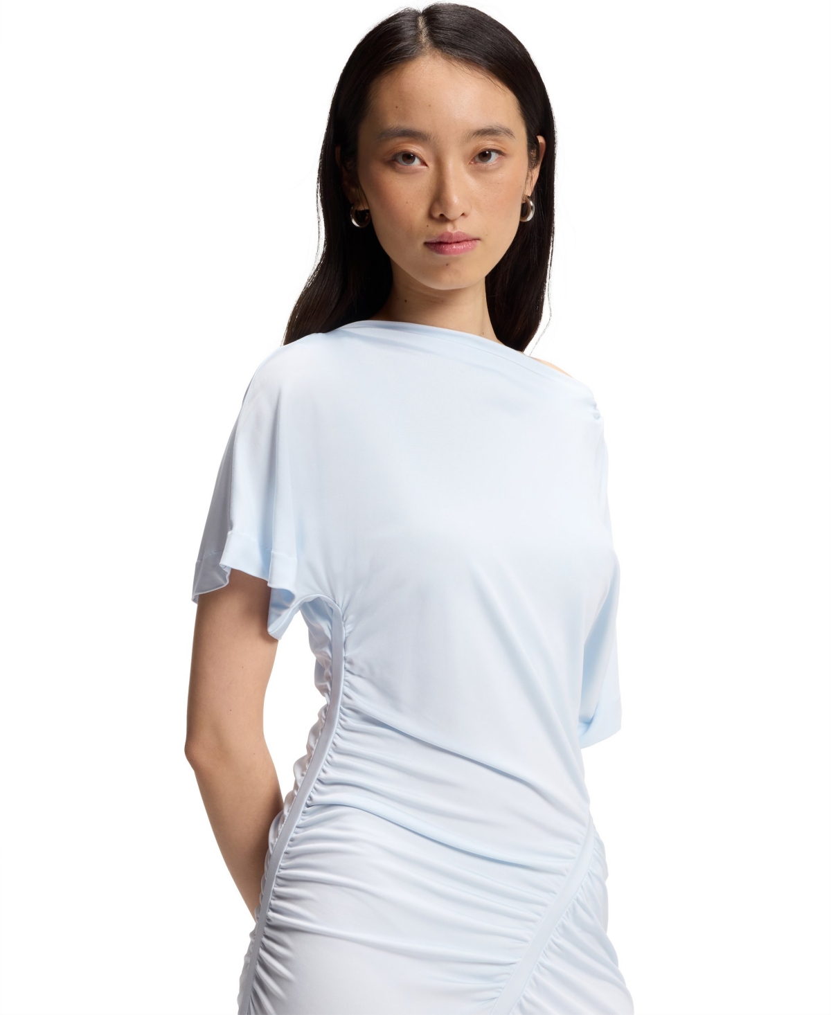 Boss by Hugo Women's Slim-Fit Gathered Detail Jersey Dress