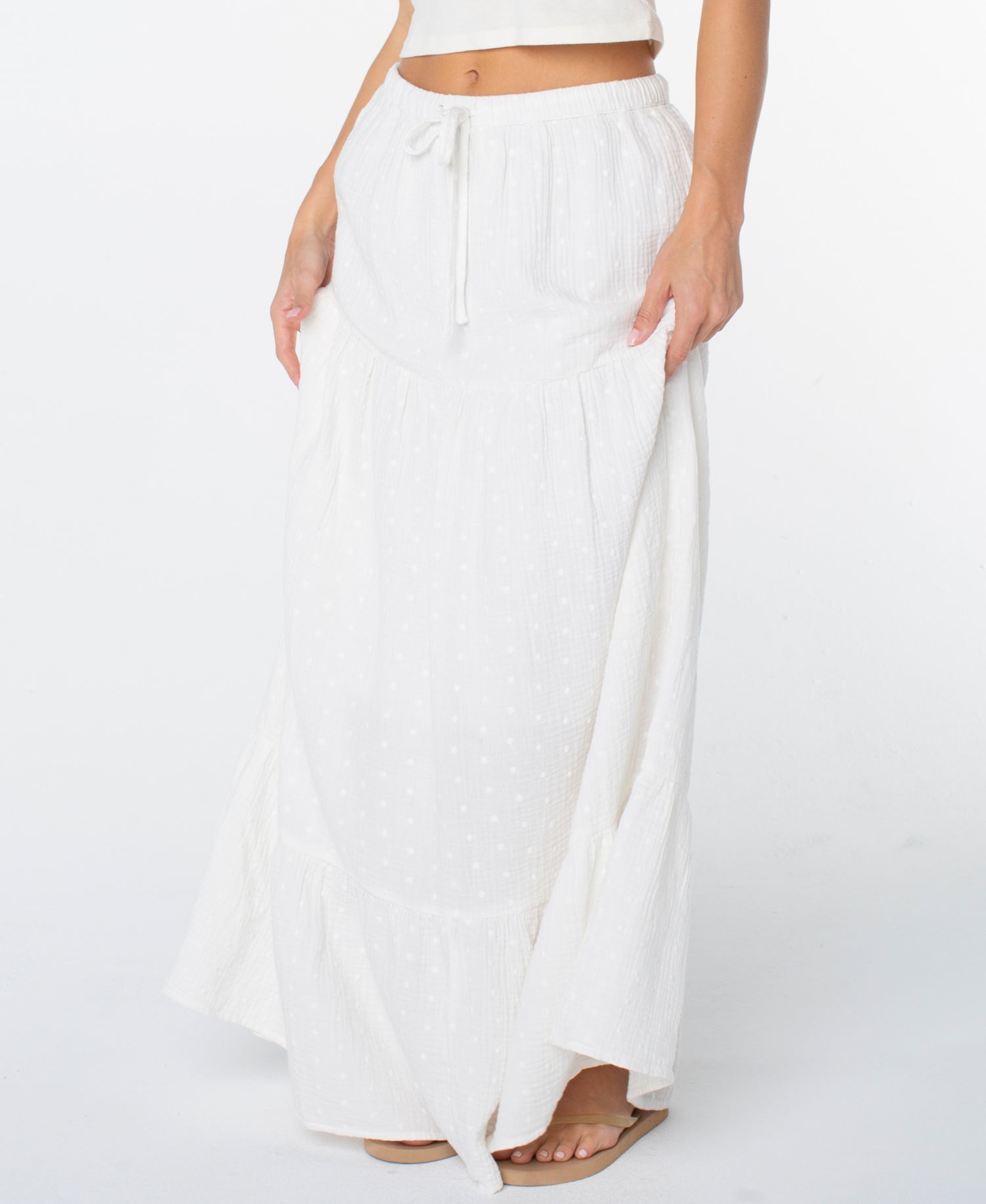 Women's Side Street Tiered Maxi Skirt