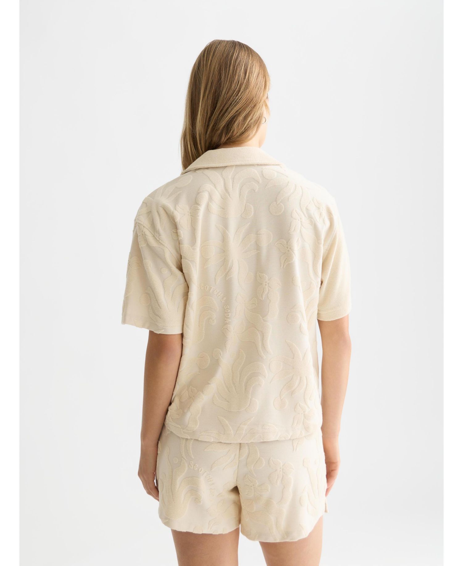 Women's Towelling Short Sleeved Shirt