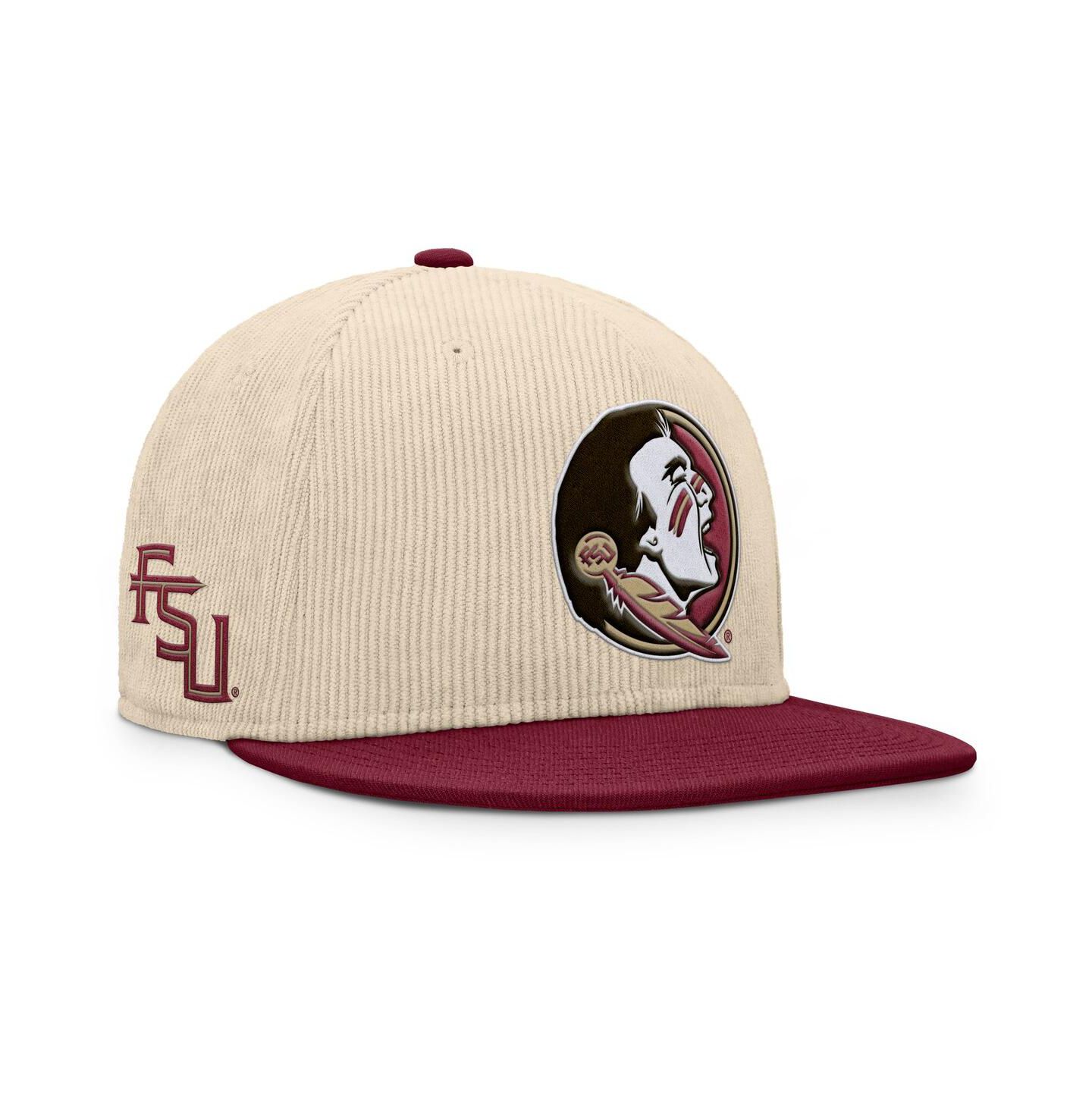 Мужская кепка Fanatics Tan Florida State Seminoles Catcher Snapback Hat — фото 3