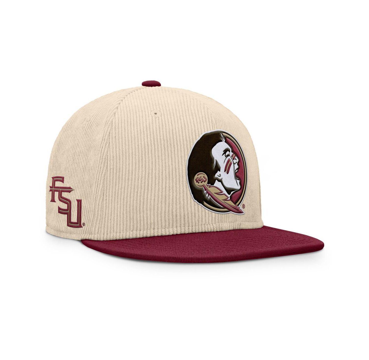 Men's Tan Florida State Seminoles Catcher Snapback Hat