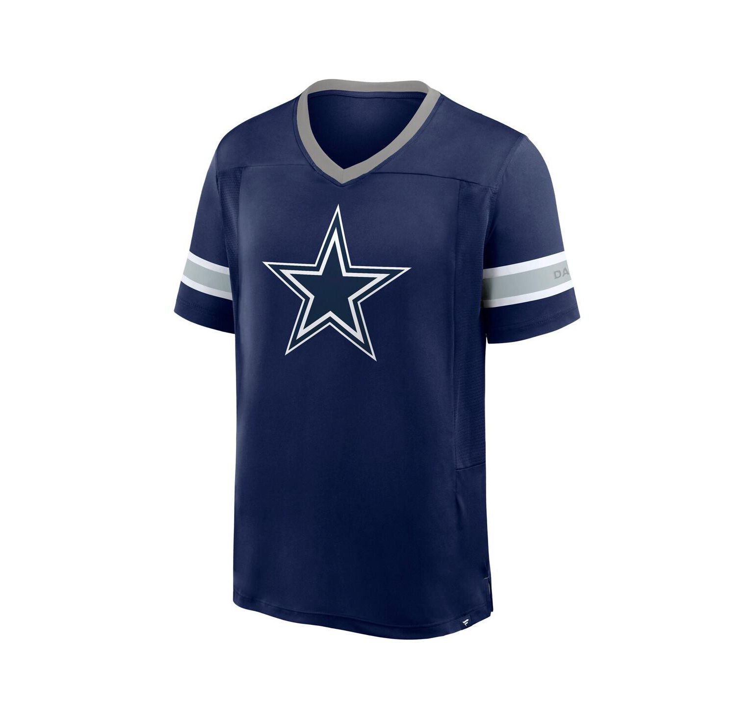 Men's Navy Dallas Cowboys Hometown Premium Hashmark V-Neck T-Shirt
