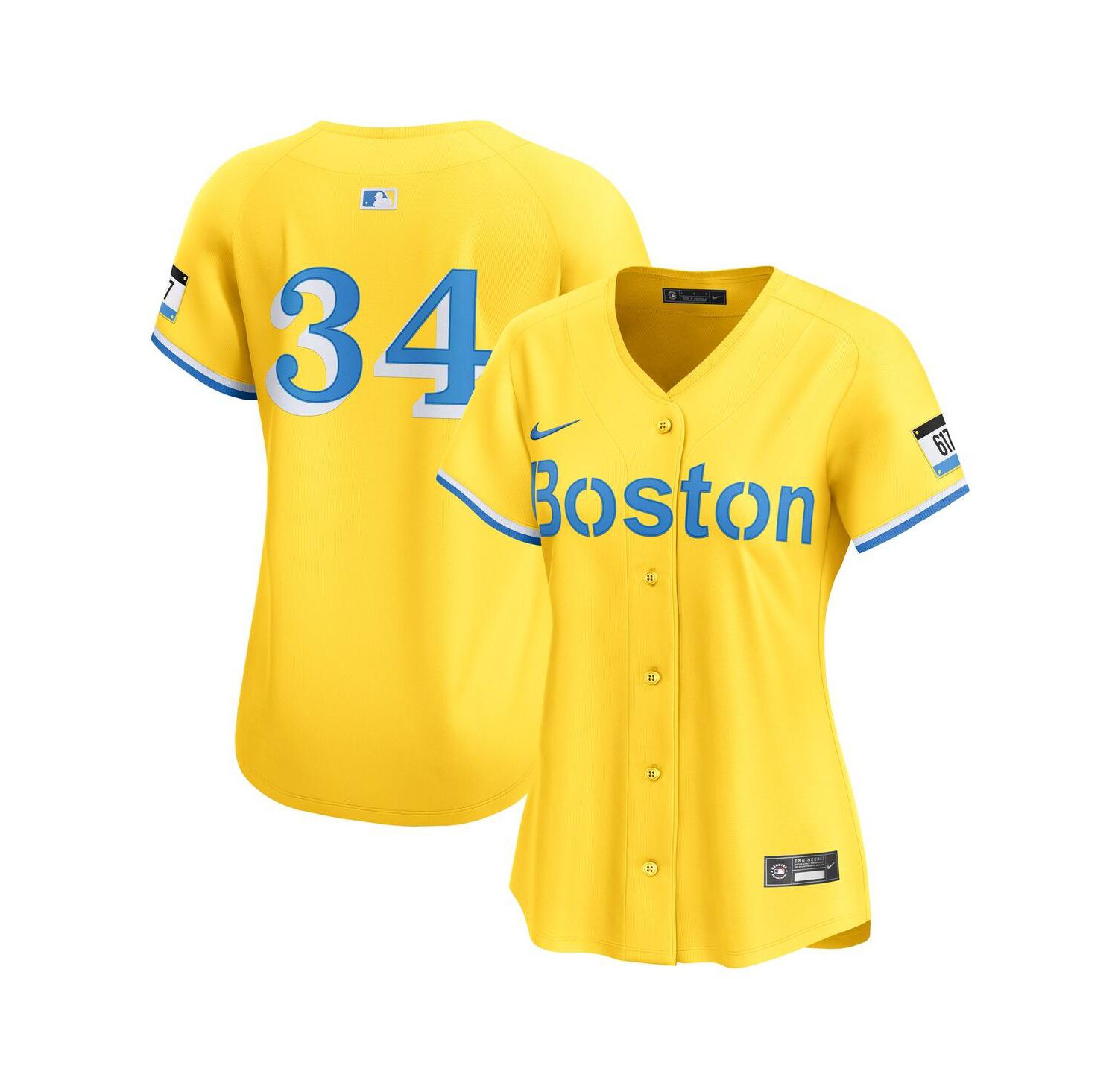 Women's David Ortiz Gold Boston Red Sox City Connect Limited Jersey