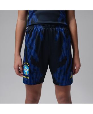 Big Boys and Girls Blue Brazil National Team Dri-FIT Stadium Replica Shorts