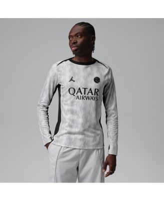 Men's Black Paris Saint-Germain Long Sleeve Pre-Match Dri-FIT Top