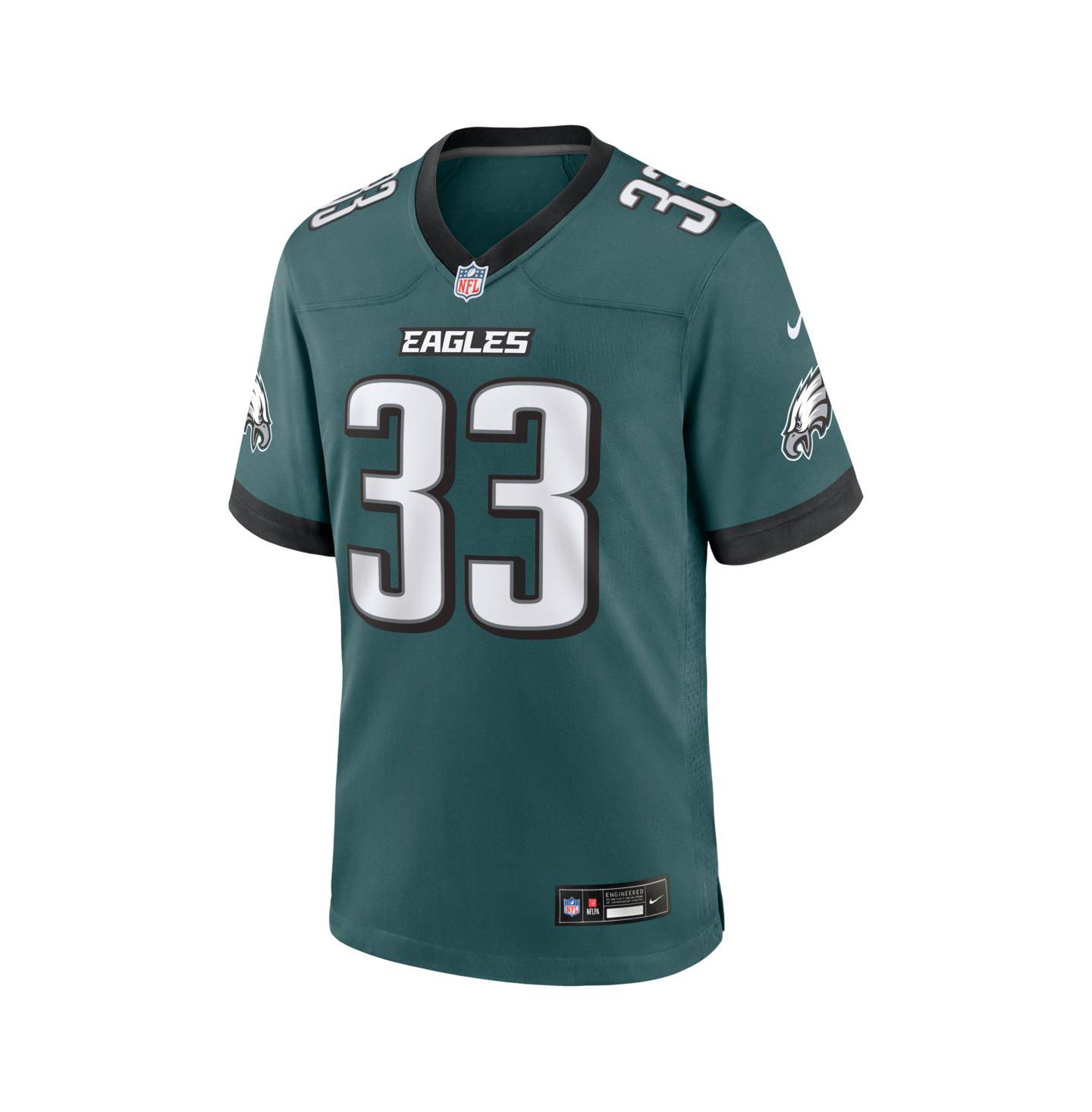 Мужской топ Nike Cooper DeJean Midnight Green Philadelphia Eagles Team Game Jersey — фото 2