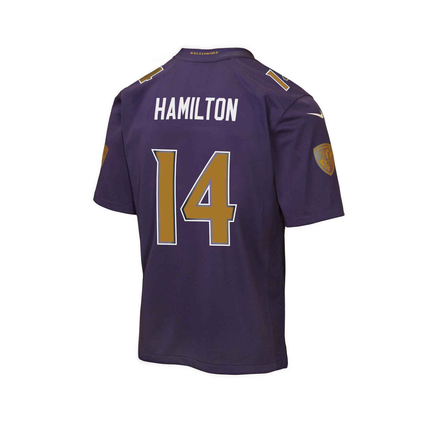 Big Boys and Girls Kyle Hamilton Purple Baltimore Ravens Alternate 2 Game Jersey