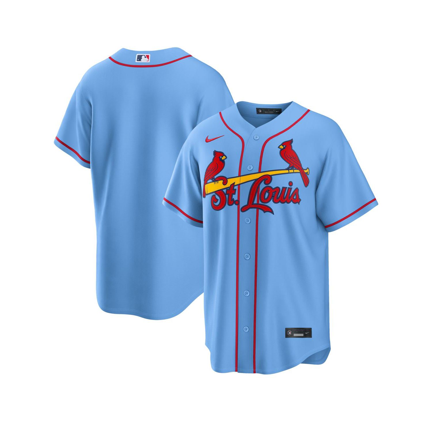 Men's Light Blue St. Louis Cardinals Alternate Replica Jersey
