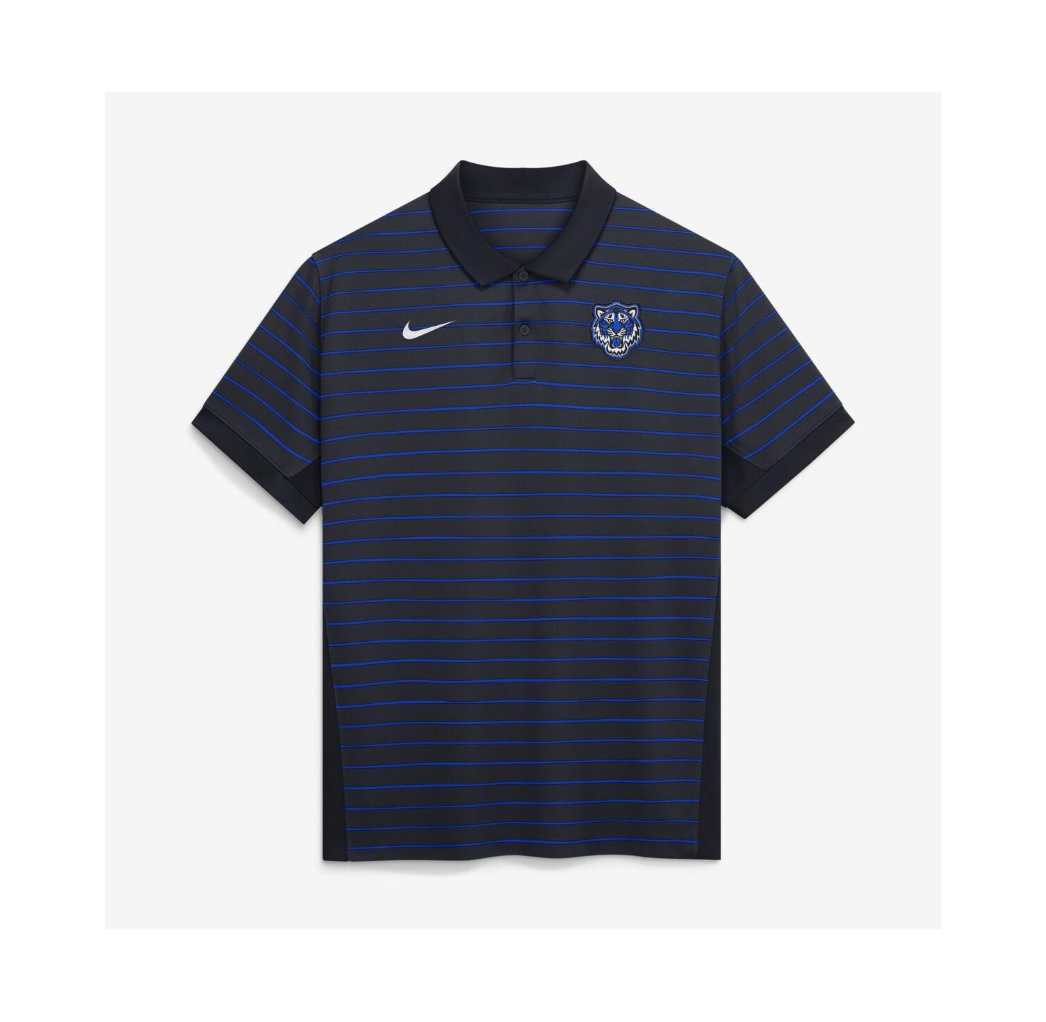 Men's Navy/Royal Detroit Tigers Authentic Collection City Connect Striped Victory Dri-FIT Polo Shirt