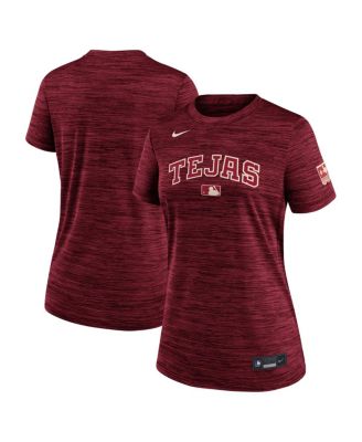Women's Red Texas Rangers 2026 City Connect Authentic Collection Velocity Dri-FIT T-Shirt